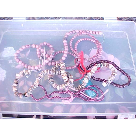 Huge Lot Beads Beading Supply Jewelry Making VALENTINES Hearts Pink Red - Picture 2 of 7